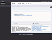 Tablet Screenshot of ghcaa-track.org